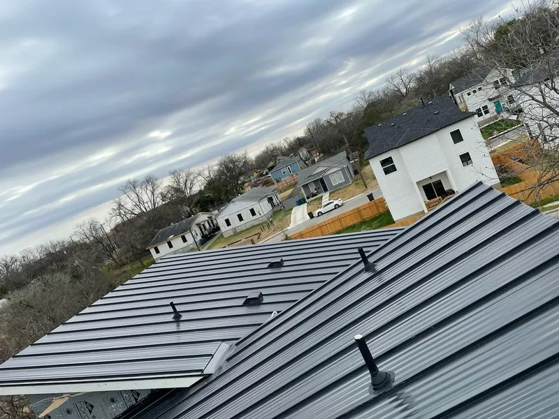 Standing seam metal roof panels with vents for Skylight Repair in Calumet Park